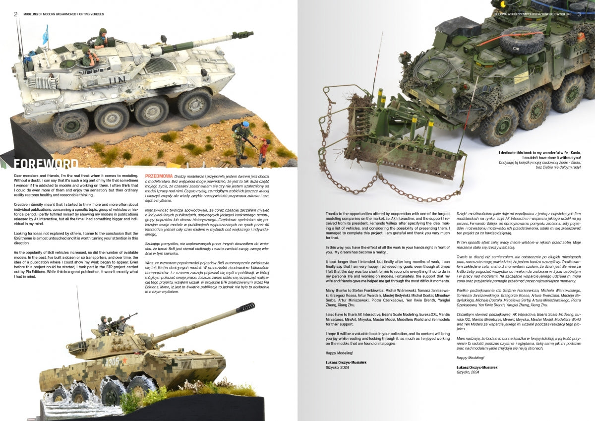 AK Interactive AK130017 MODELING MODERN ARMORED FIGHTING 8X8 VEHICLES (PL/EN) – image 3