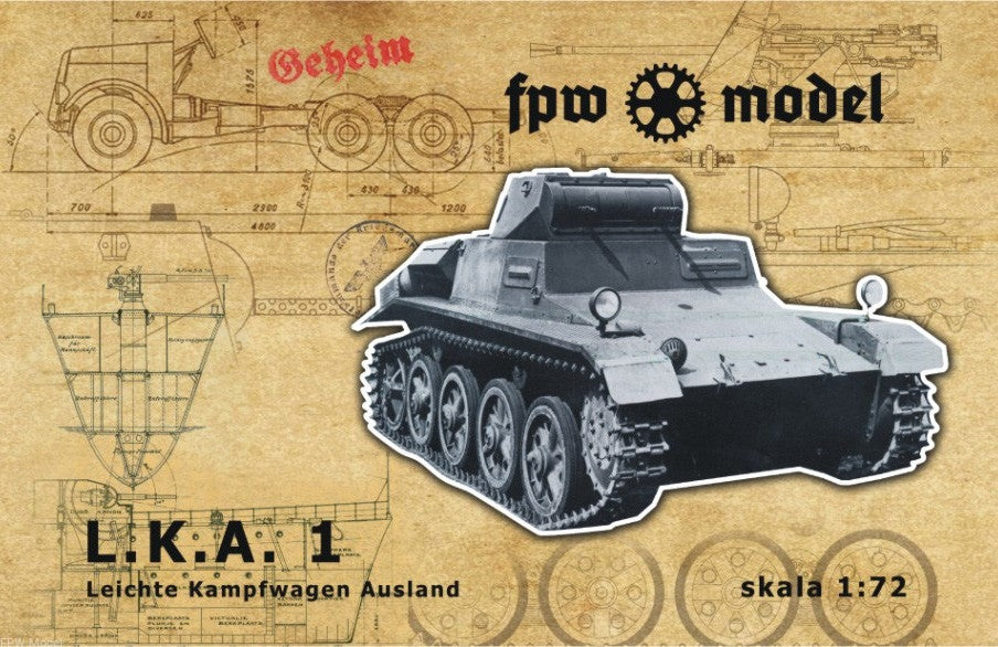 FPW Model 72002 Leichte Kampfwagen Ausland 1 (LKA 1) 1/72