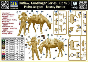 Master Box 35205 Outlaw. Gunslinger #3: Pedro Melgoza Bounty Hunter 1/35 – image 3