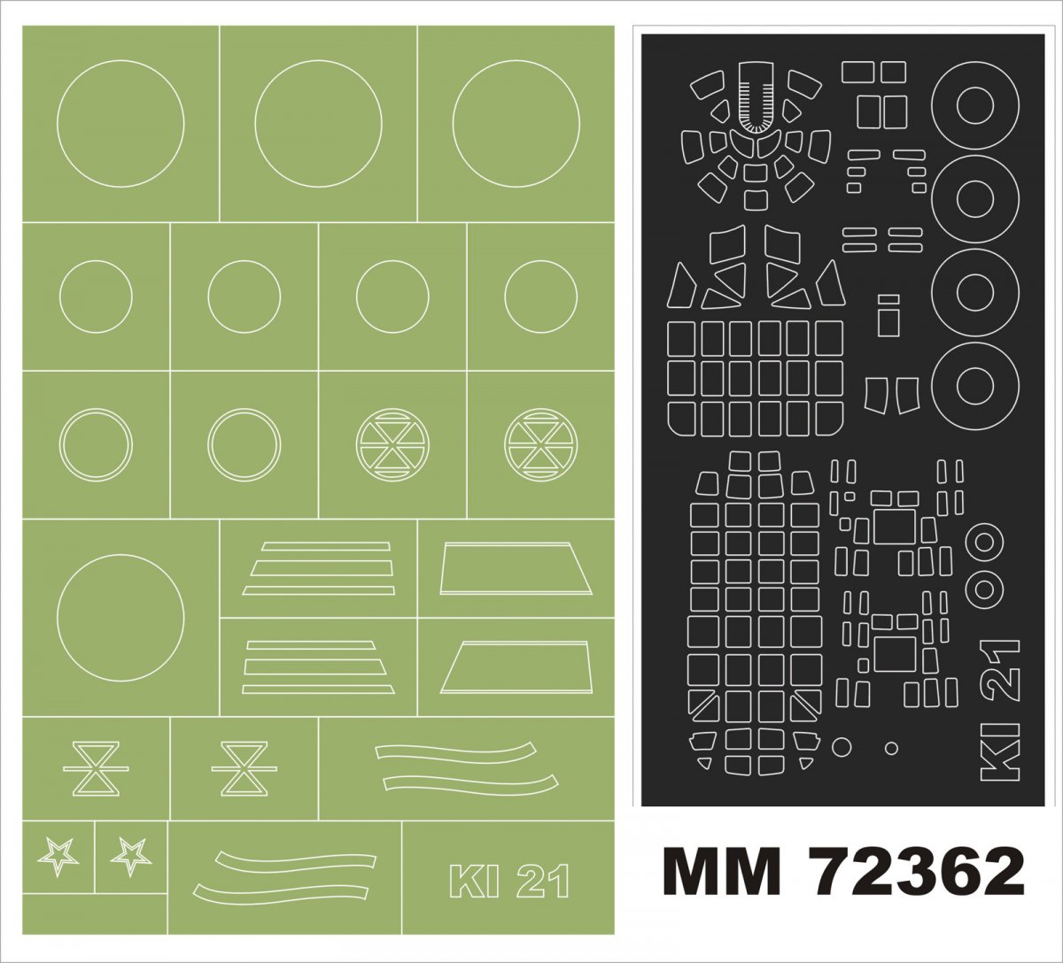 Montex MM72362 Ki-21 SALLY for ICM 72203 1/72