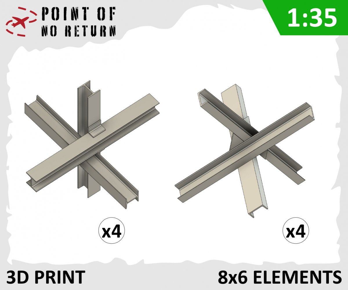 Point of no Return 3522014 Hedgehog Anti-Tank Barricade 1 1/35