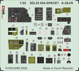 Eduard 3DL32024 A-20J/ K SPACE HONG KONG MODELS 1/32 – image 4