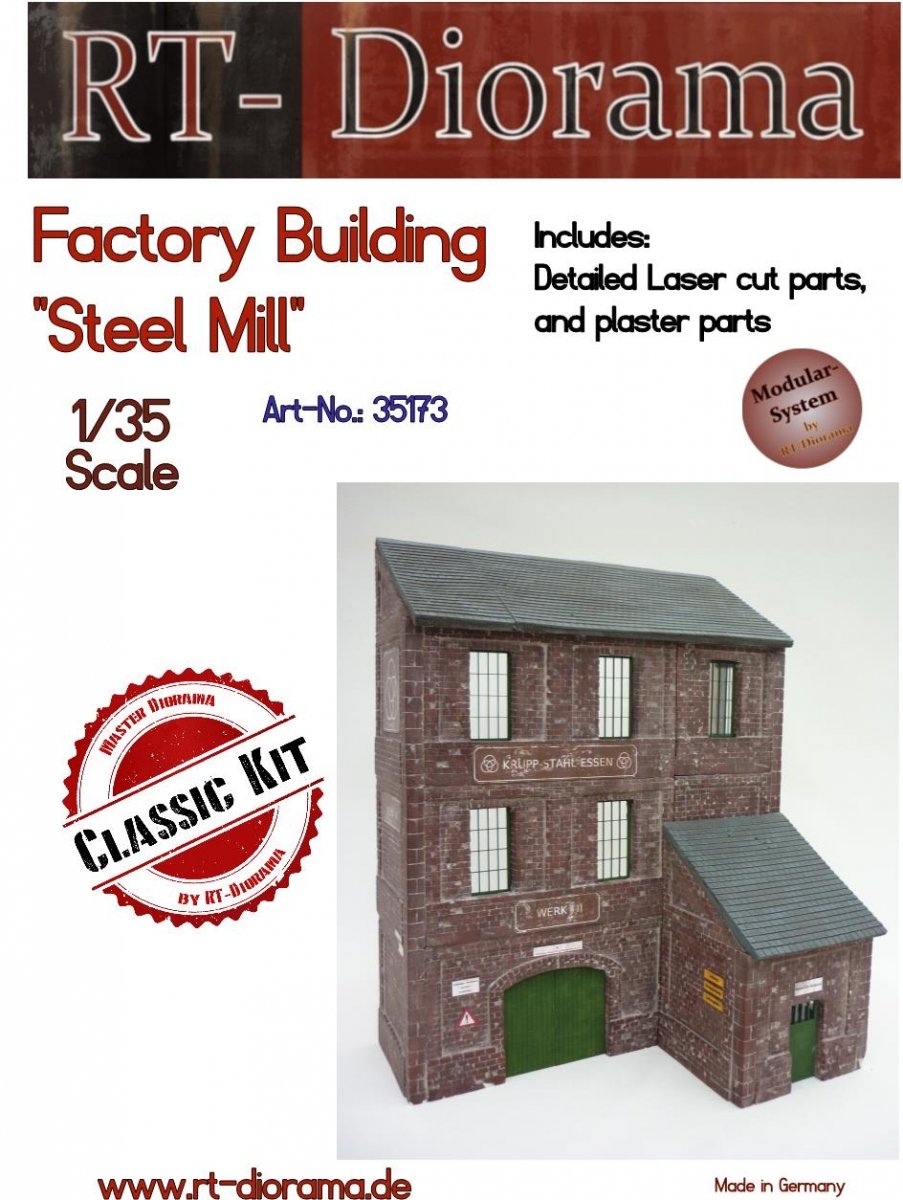 RT-Diorama 35173 Bâtiment d'usine : « Aciérie » 1/35