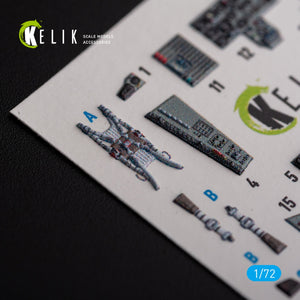 KELIK K72142 Mig-29 Fulcrum-C 9-13 interior 3D decals for GWH kit 1/72 – image 4