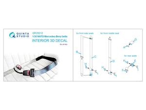 Quinta Studio QR35012 NATO Mercedes-Benz belts (All kits), 2 pcs 1/35 – image 2