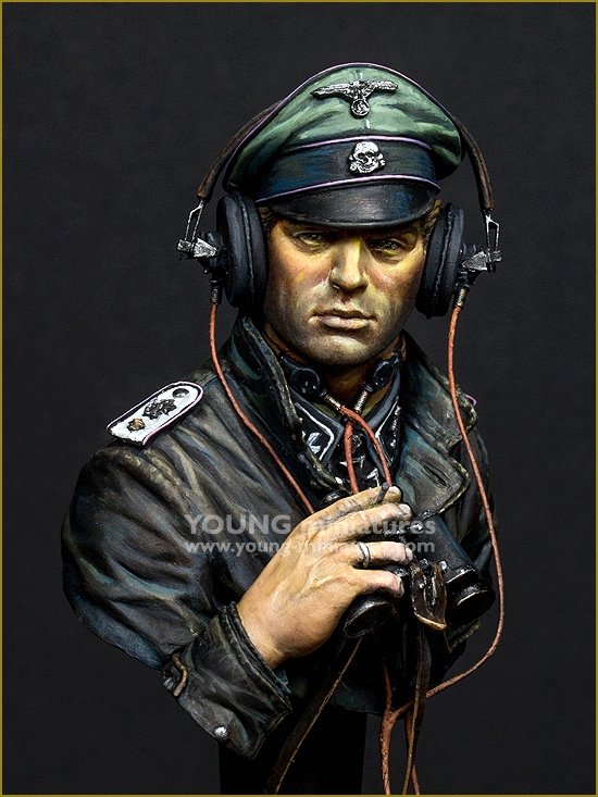 Young Miniatures YM1876 SS Panzer Commander Normandie 1944 1/10 – Bild 2