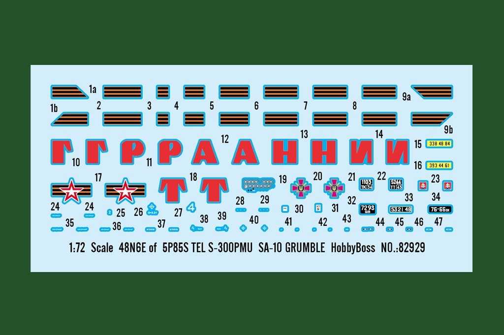 Hobby Boss 82929 48N6E of 5P85S TEL S-300PMU SA-10 GRUMBLE 1/72 – immagine 5
