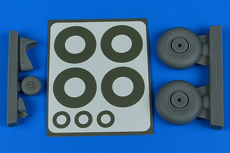 Aires 4816 Do 215 wheels &amp;amp; paint masks 1/48 ICM