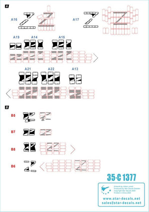Star Decals 35-C1377 War in Ukraine #6 T-72 B1 1/35 – Bild 2