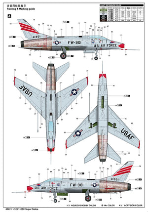 Trumpeter 03221 F-100C Super Saber 1/32 – image 6