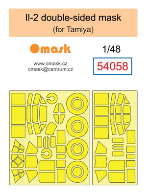 Omask 54058 Il-2 double-sided mask (for Tamiya) 1/48