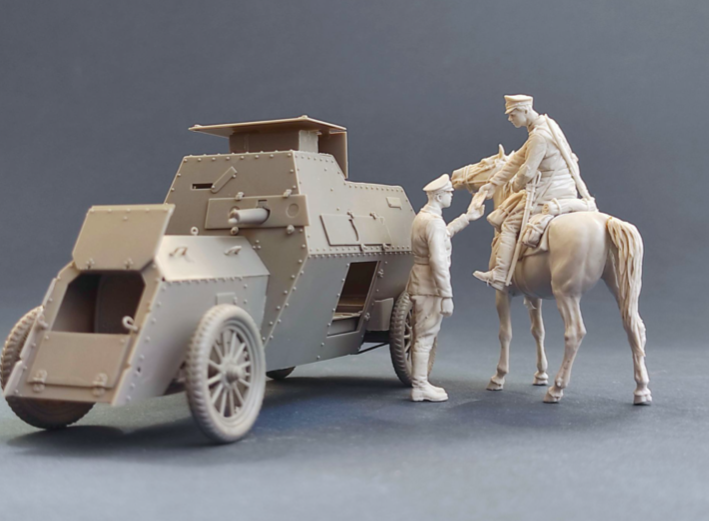 Copper State Models F35-032 Imperial Russian Automobile MG platoon Orderly officer passing an order 1/35 – image 3