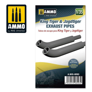 Ammo of Mig 8093 King Tiger &amp;amp; Jadtiger Exhaust Pipes 1/35