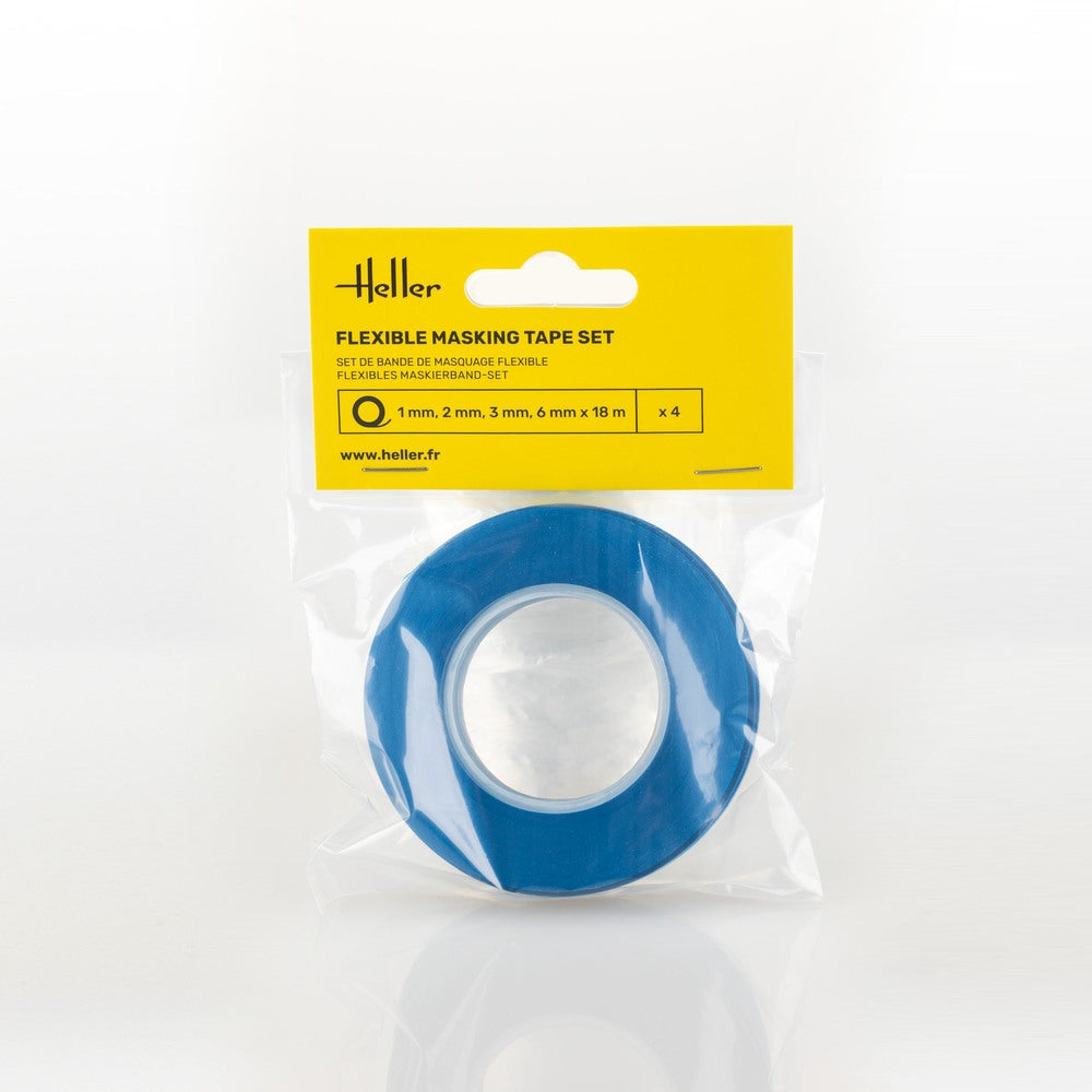 Heller 99014 Flexible masking tape set (1, 2, 3, 6 mm x 18 m) – obrázek 2