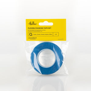 Heller 99014 Flexible masking tape set (1, 2, 3, 6 mm x 18 m) – obrázek 2