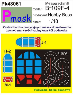 P-Mask PK48061 MESSERSCHMITT BF109F (HOBBY BOSS) 1/48