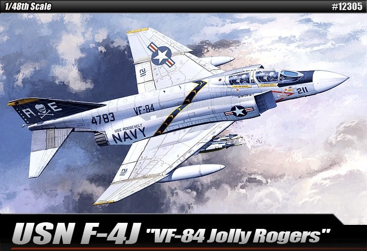 Academy 12305 USN F-4J VF-84 Jolly Rogers (1/48) 