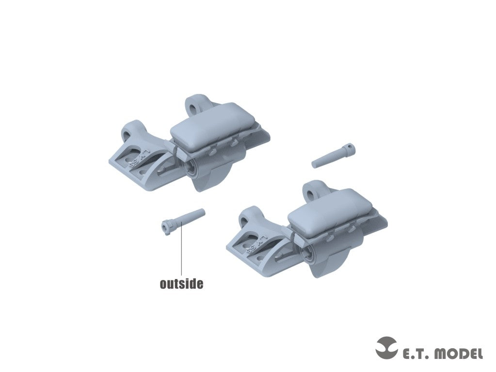 ET Model P35-405 WWII German Sd.kfz.251/Sd.kfz.11 Track links &amp;amp; Sprockets Early 3d Printed 1/35 – Bild 4