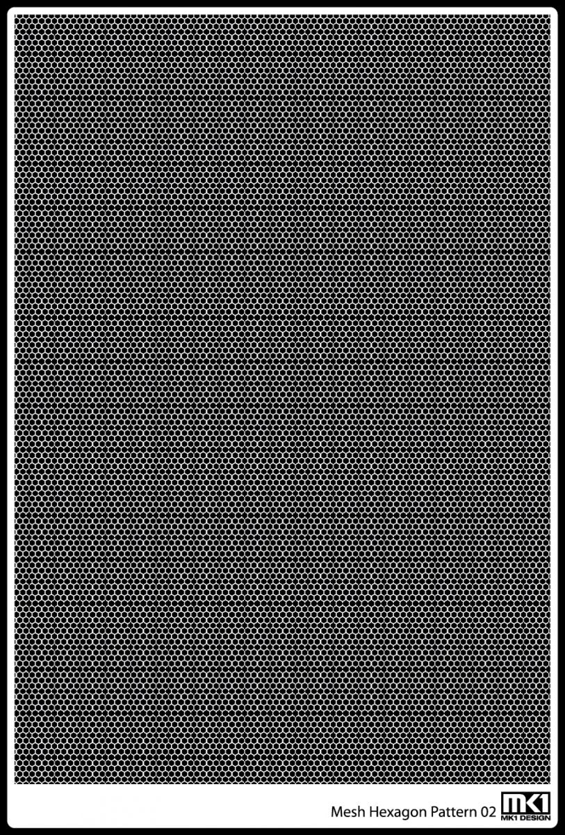 KA Models KA-00006 HEXAGON PATTERN MESH B 0.45mm X 0.3mm – obrázek 5