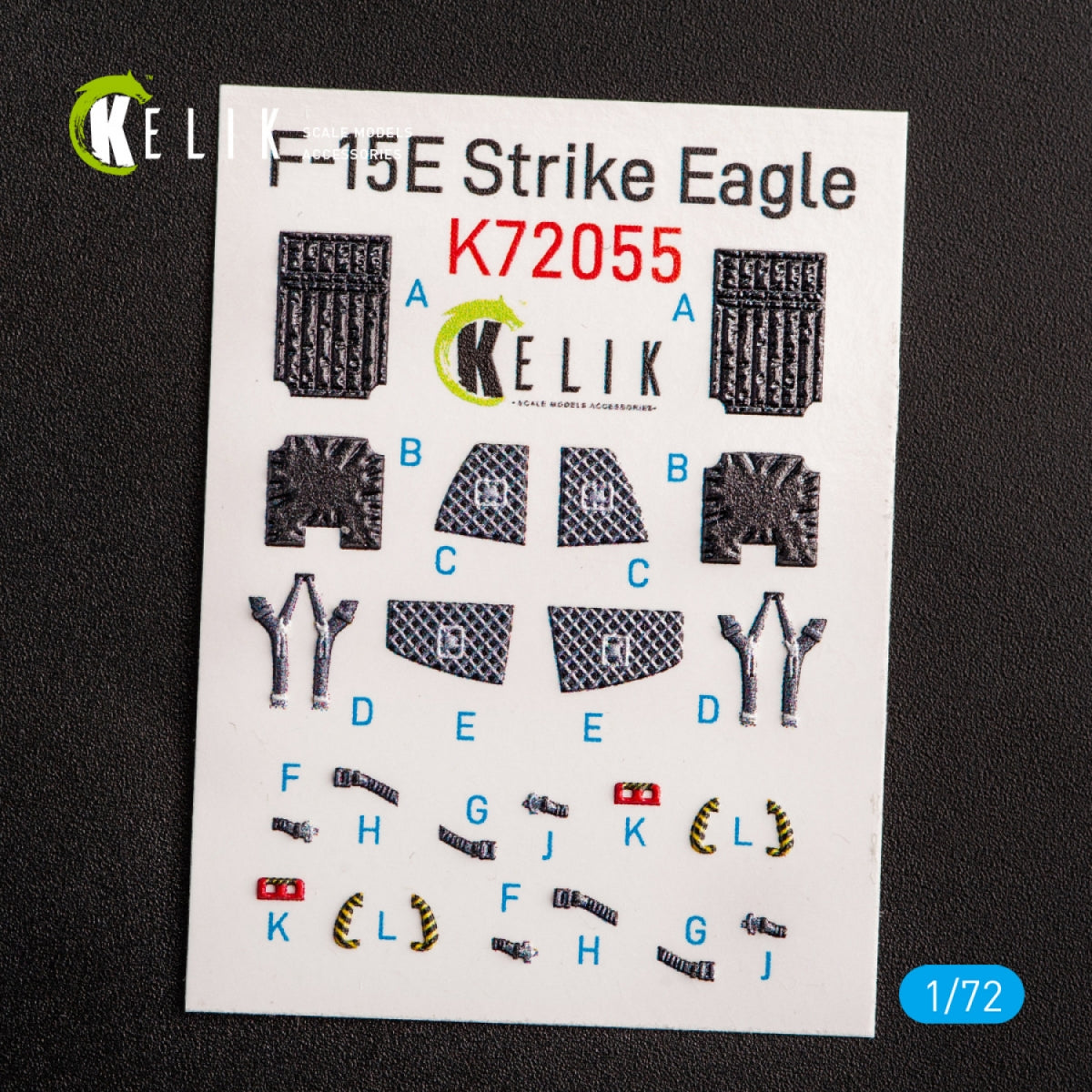 KELIK K72055 F-15E STRIKE EAGLE - INTERIOR 3D DECALS FOR REVELL KIT 1/72 – image 2