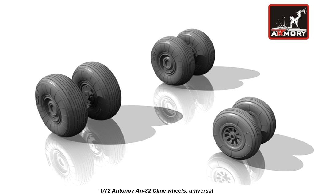Armory Models AW72030 Antonov An-32 Cline wheels 1/72 – imagen 2