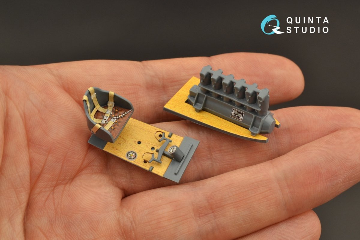 Quinta Studio QD48235 Pfalz D.IIIa 3D-Printed &amp;amp; colored Interior on decal paper (Eduard) 1/48 – immagine 10