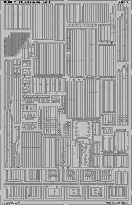 Eduard 36131 M-1127 slat armor 1/35 Trumpeter – immagine 2