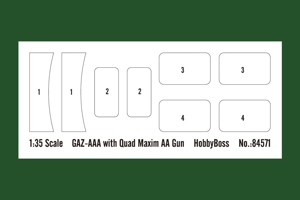 Hobby Boss 84571 GAZ-AAA with Quad Maxim AA Gun 1/35 – Bild 5