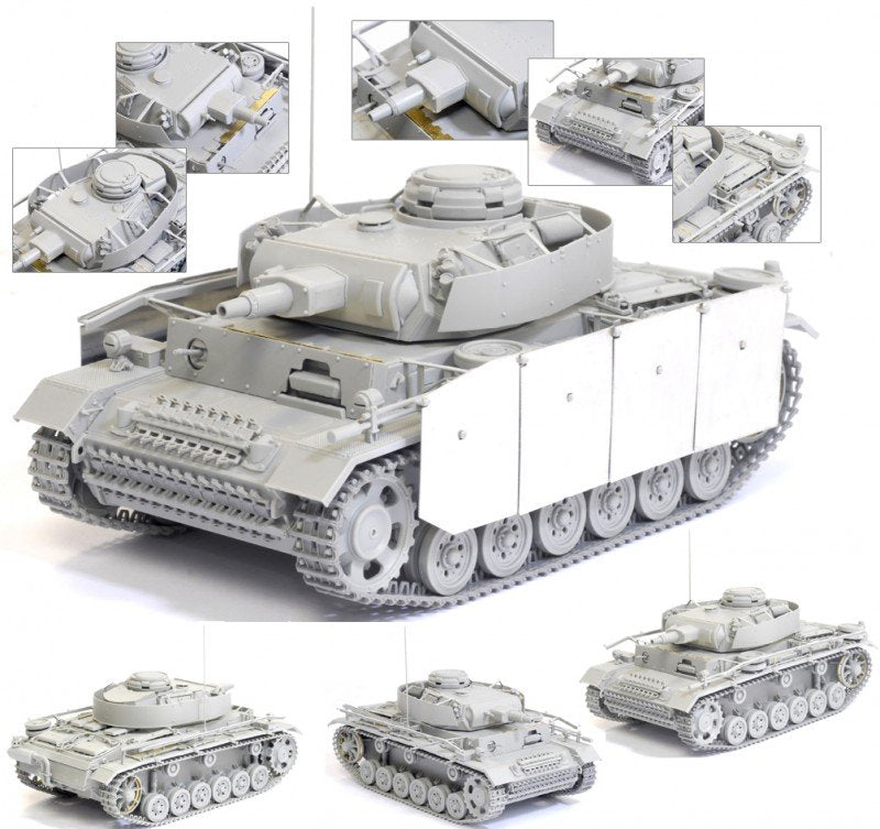 Dragon 6474 Pzkpfw. III Ausf. N w/Schurzen 1/35 – obrázek 8