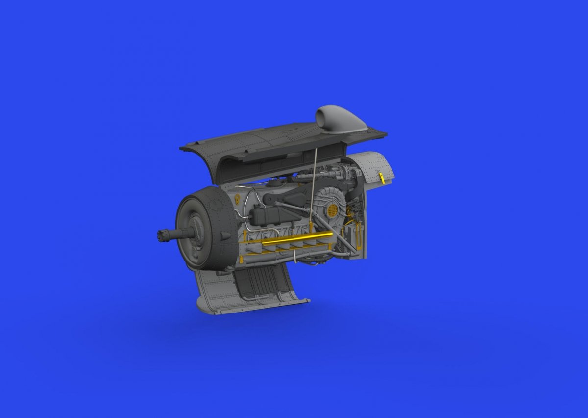 Eduard 648902 Bf 109K-4 engine EDUARD 1/48 – obrázek 4