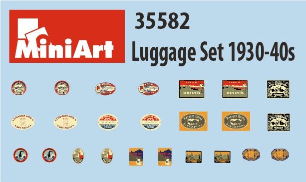 MiniArt 35582 LUGGAGE SET 1930-40s 1/35 – obrázek 3