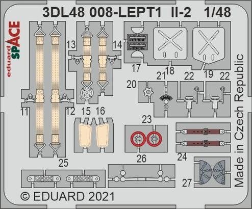 Eduard 3DL48008 Il-2 SPACE 1/48 for ZVEZDA 1/48 – Bild 2