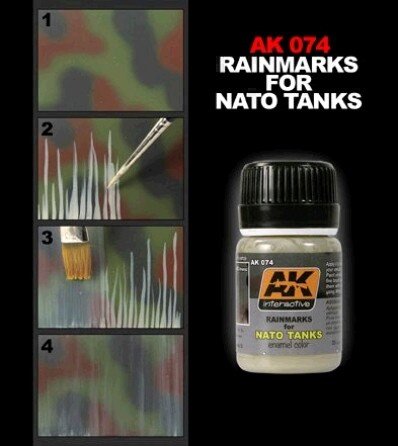 AK Interactive AK074 Rain Marks For Nato Tanks 35ml – Bild 2