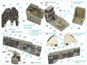 Quinta Studio QD48207 Ju 87D/G 3D-Printed &amp;amp; colored Interior on decal paper (Italeri) 1/48 – image 2