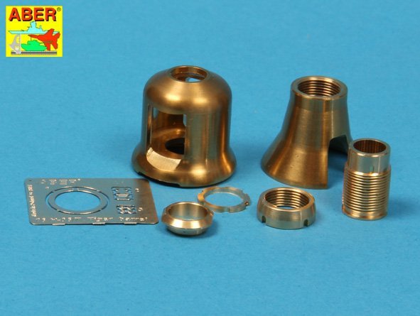 Aber 16L-08 Early muzzle brake for the barrel used on the early version of the Tiger I, King Tiger tank (Porsche turret) / Early muzzle brake used on German 8.8cm barrel Tiger I - early and Tiger II (Porsche turret) 1/16 – image 3