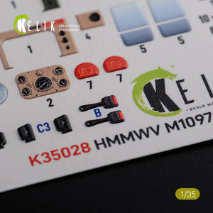 KELIK K35028 HMMWV M1097 3D Decal for ICM kit 1/35 – image 3