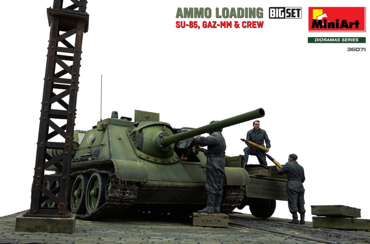 Miniart 36071 AMMO LOADING. SU-85, GAZ-MM and CREW. BIG SET 1/35 – image 4