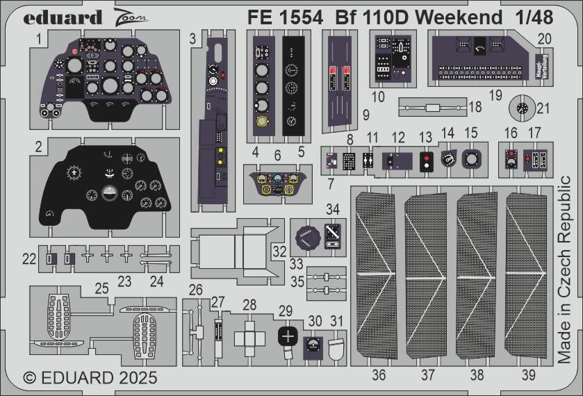 Eduard FE1554 Bf 110D Weekend EDUARD 1/48