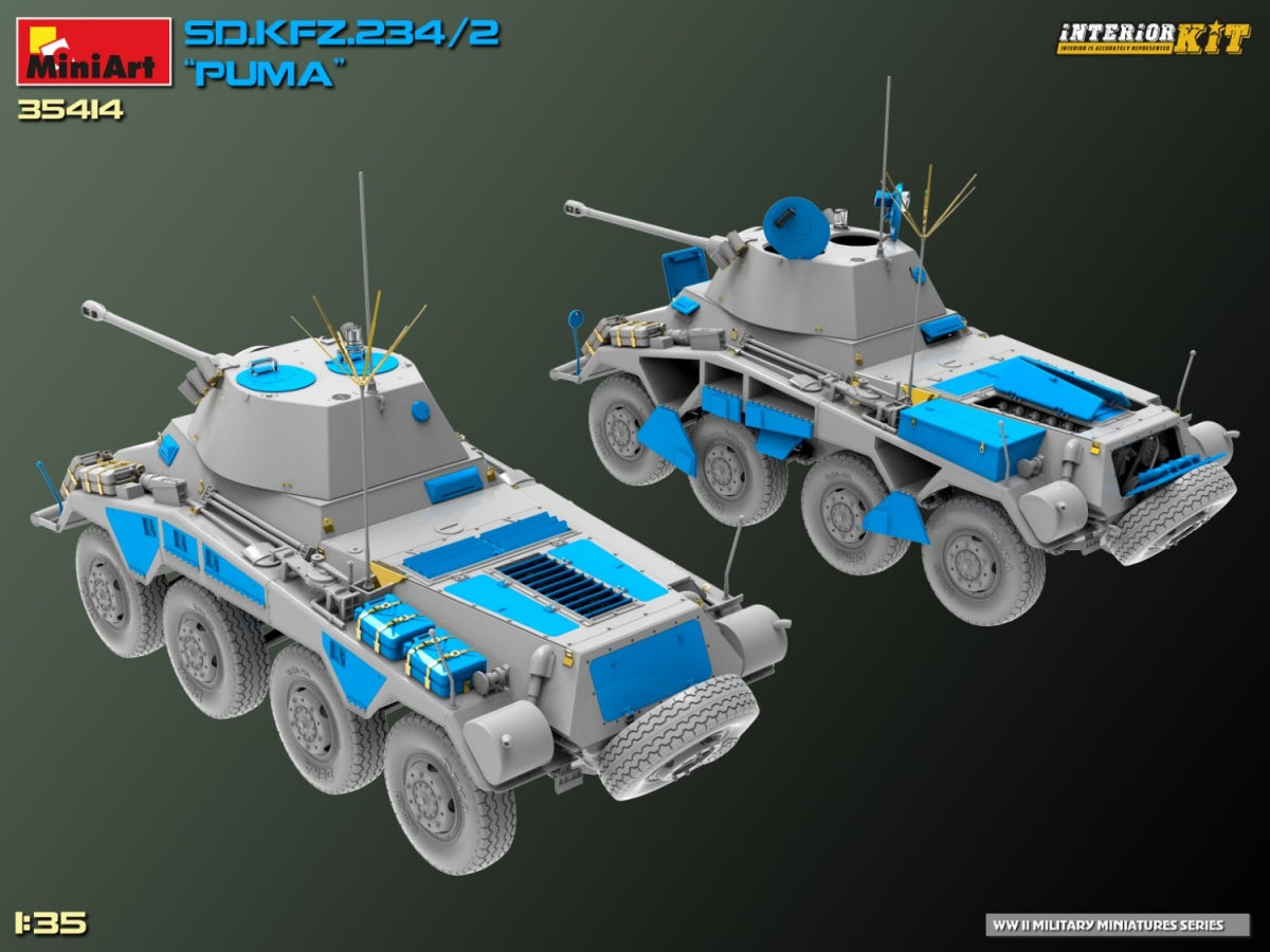 MiniArt 35414 Sd.Kfz. 234/2 PUMA. INTERIOR KIT 1/35 – image 6