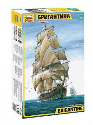 Zvezda 9011 Brigantine Two-mast sailing vessel 1/100