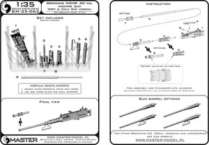 Master GM-35-062 Browning M2HB .50 cal (12.7mm) - machine gun - WWII and Cold War version 1/35 – image 9
