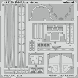 Eduard 491239 F-14A late interior TAMIYA 1/48
