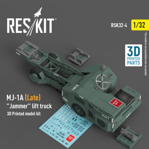 RESKIT RSK32-0004 MJ-1A (Late) "Jammer" lift truck (3D Printed model kit) 1/32