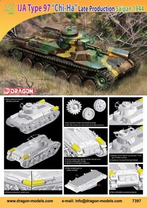 Dragon 7397 IJA Type 97 Char moyen Chi-Ha (1/72)