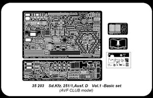 Aber 35203 Armoured personnel carrier Sd.Kfz. 251/1 Ausf. D - vol.1 - basic set 1/35 – zdjęcie 6