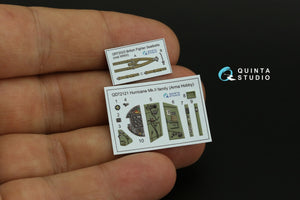Quinta Studio QD72121 Hurricane Mk.II family 3D-Printed colored Interior on decal paper (Arma Hobby) 1/72 – obrázek 10