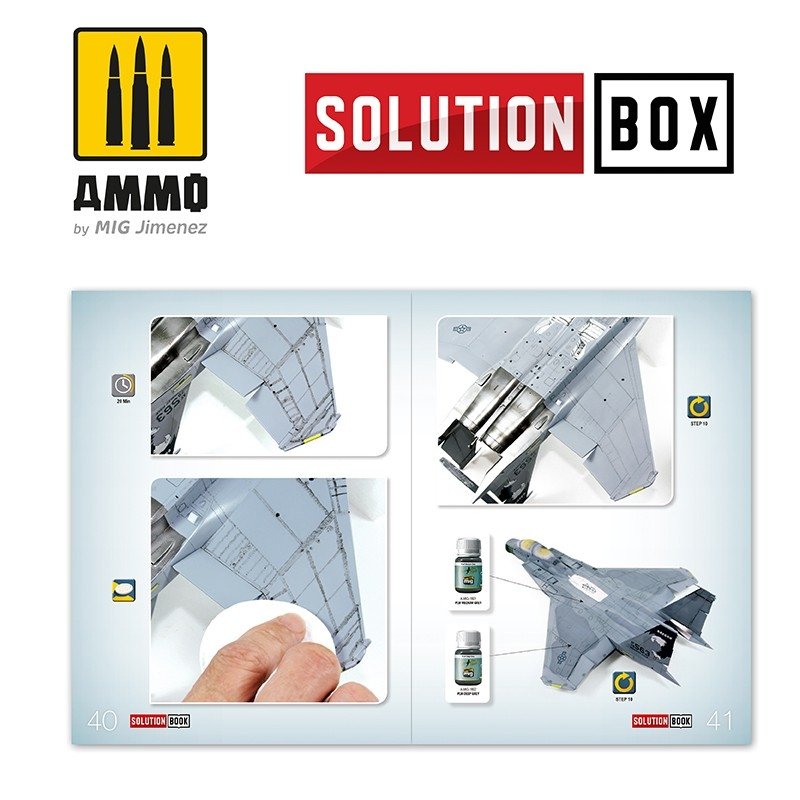AMMO of Mig Jimenez 6509 How To Paint USAF Navy Gray Fighters Solution Book – image 4