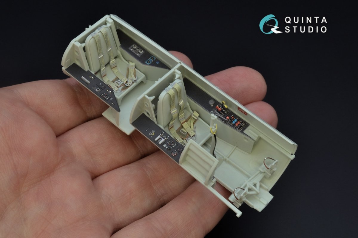 Quinta Studio QD32074 Me 262B1a/U-1 3D-Printed &amp;amp; colored Interior on decal paper (Revell) 1/32 – Bild 7