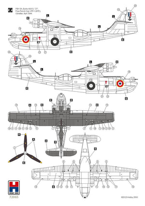 Hobby 2000 72065 Consolidated PBY-5A Catalina ETO (Academy + CARTOGRAF + MASKS) 1/72 – obrázek 4