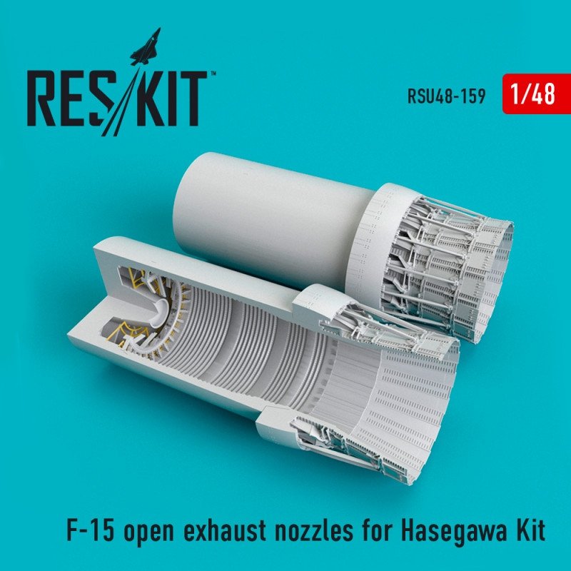 RESKIT RSU48-0159 Buses d'échappement ouvertes pour maquette Hasegawa 1/48